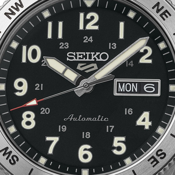 Seiko 5 Sports Men's Field In Camo Black Dial Bracelet Watch
