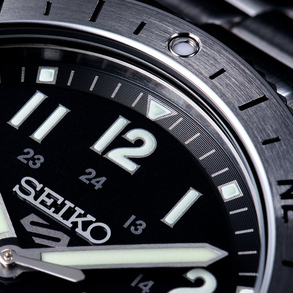 Seiko 5 Sports Men's Field In Camo Black Dial Bracelet Watch