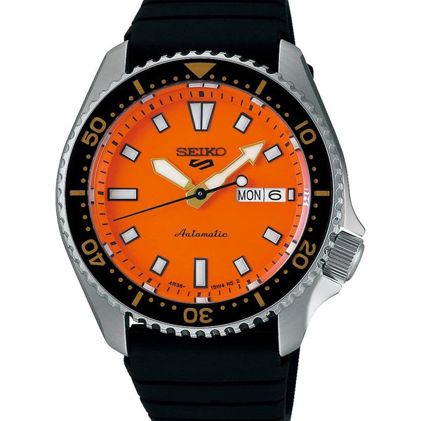 Seiko 5 Sports Men's Redux SKX Daichi Orange Dial Automatic Watch