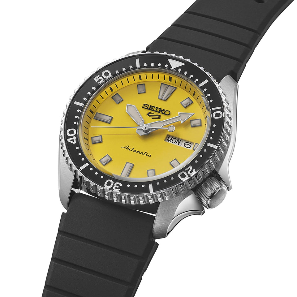 Seiko 5 Sports Men's Redux SKX Ki-iro Yellow Dial Automatic Watch