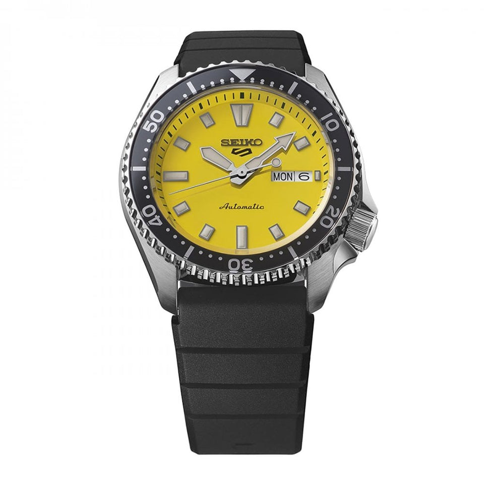 Seiko 5 Sports Men's Redux SKX Ki-iro Yellow Dial Automatic Watch