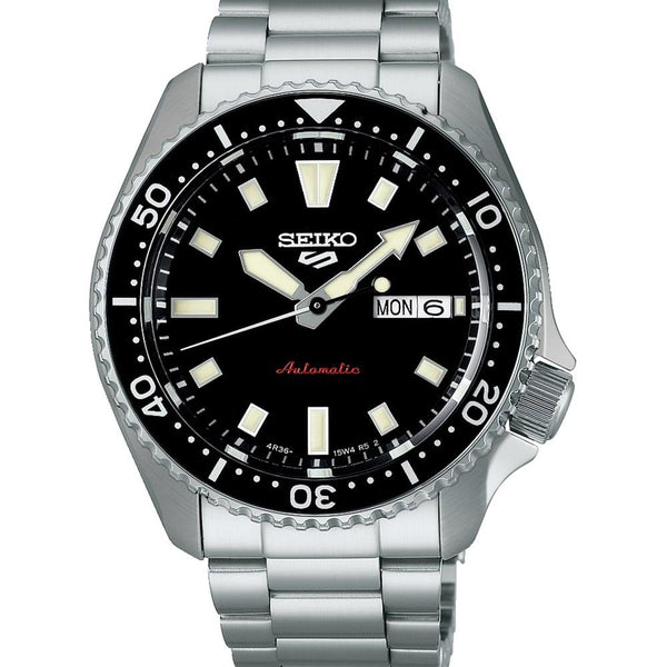 Seiko 5 Sports Men's Redux SKX Kuro Black Dial Automatic Watch