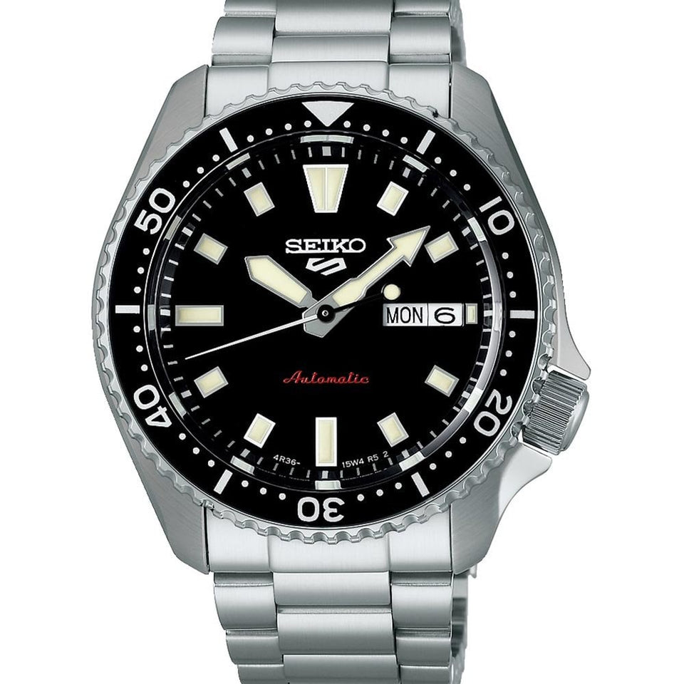 Seiko 5 Sports Men's Redux SKX Kuro Black Dial Automatic Watch