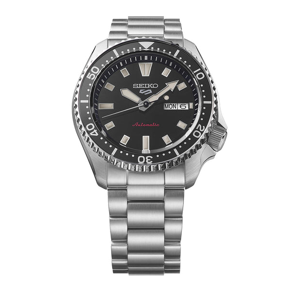 Seiko 5 Sports Men's Redux SKX Kuro Black Dial Automatic Watch