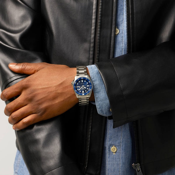 Seiko 5 Sports Men's SKX Street Denim Blue Automatic Watch