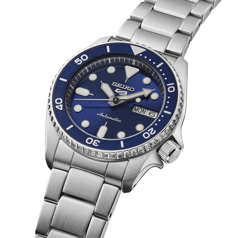 Seiko 5 Sports Men's SKX Street Denim Blue Automatic Watch