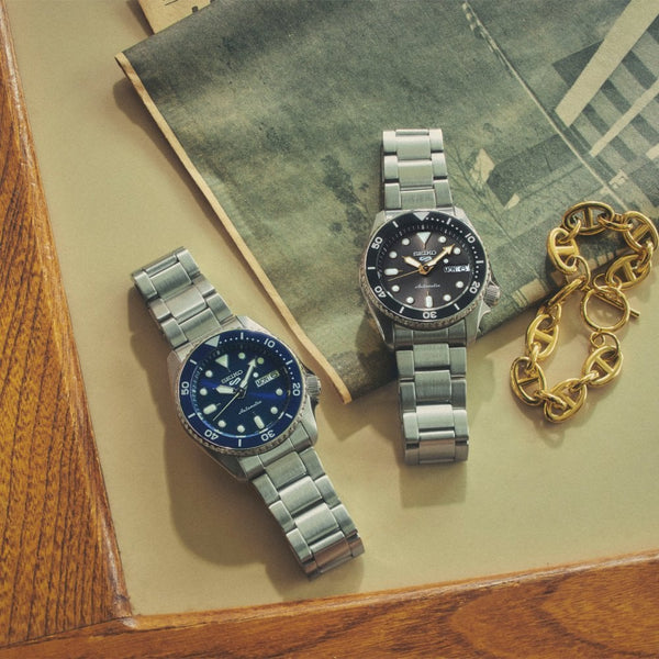 Seiko 5 Sports Men's SKX Street Denim Blue Automatic Watch