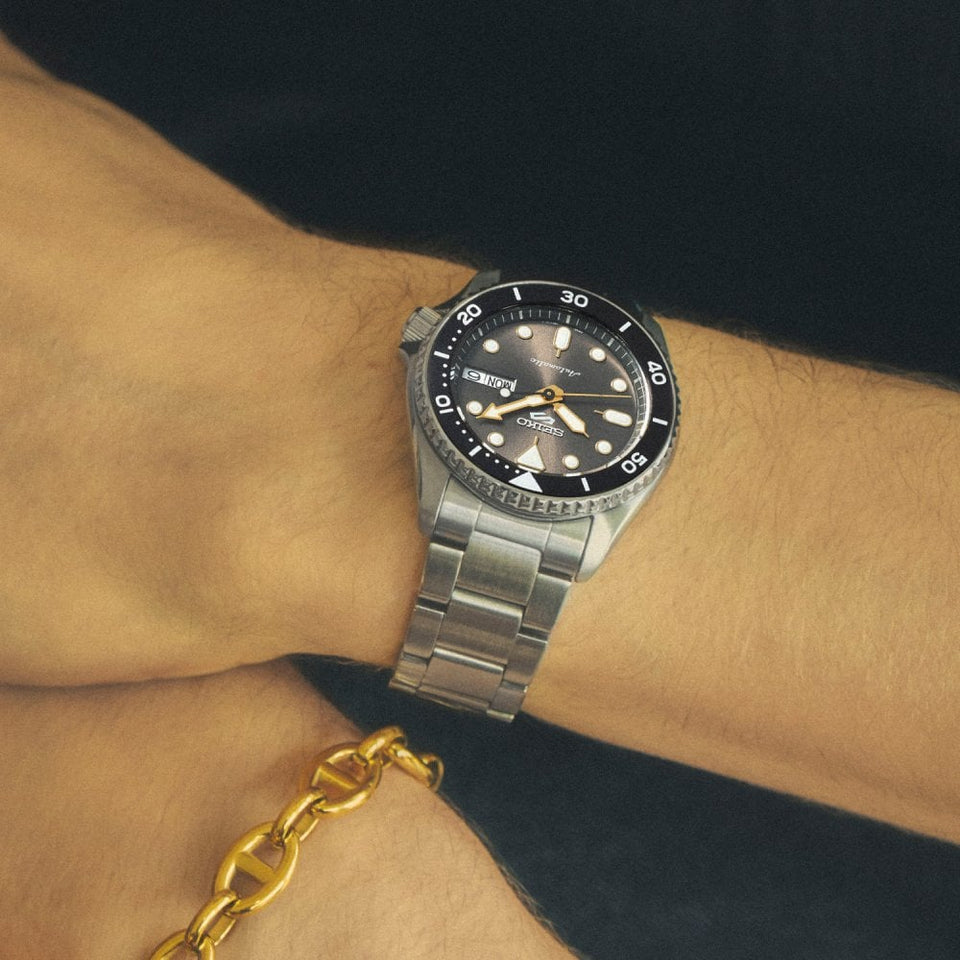 Seiko 5 Sports Men's SKX Street Stonewash Automatic Bracelet Watch