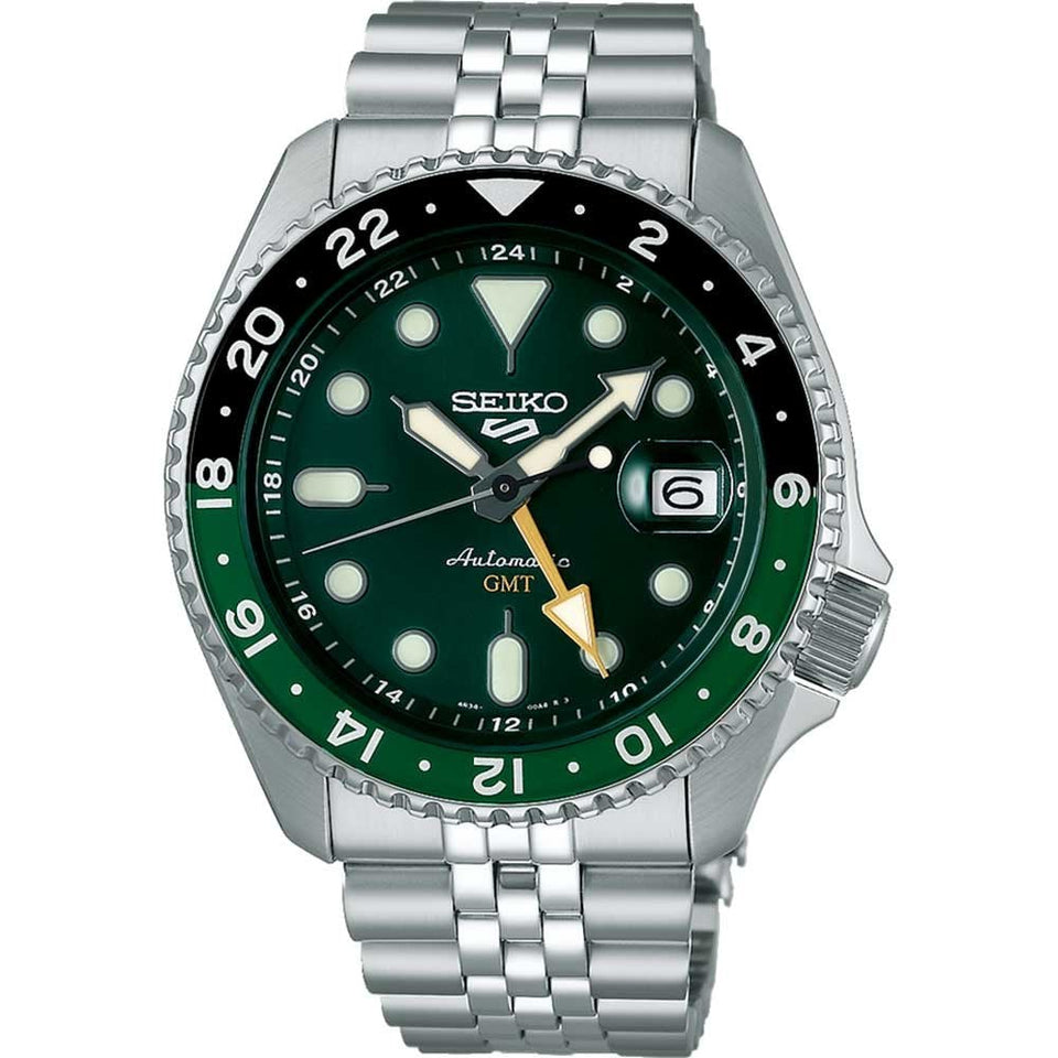 Seiko 5 Sports Men's Sports SKX GMT Bi-Colour Green Watch