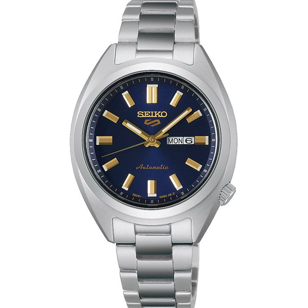 Seiko 5 Sports SNXS 'Hebitama' Denim Blue Dial Bracelet Watch
