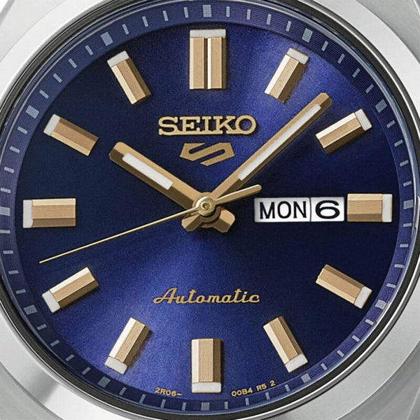 Seiko 5 Sports SNXS 'Hebitama' Denim Blue Dial Bracelet Watch