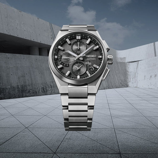 Seiko Astron Celestial Grey Dual-Time GPS Solar Chronograph Watch