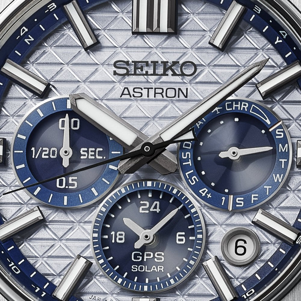 Seiko Astron Men's 145th Anniversary Solar GPS Limited Edition White & Silver Watch