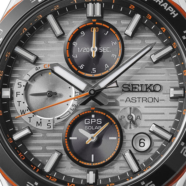 Seiko Astron Men's GPS Solar Orange Accent Limited Edition Watch (XXXX/1200)