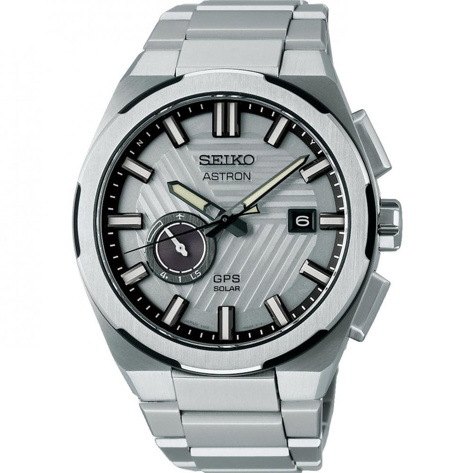 Seiko Astron Men's GPS Solar Silvertone 'Earth' Limited Edition Watch (XXXX/1500)