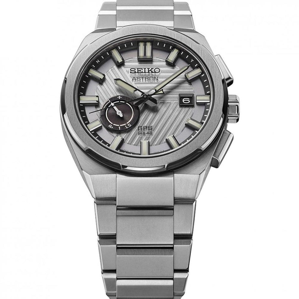 Seiko Astron Men's GPS Solar Silvertone 'Earth' Limited Edition Watch (XXXX/1500)