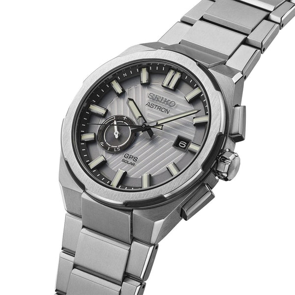 Seiko Astron Men's GPS Solar Silvertone 'Earth' Limited Edition Watch (XXXX/1500)