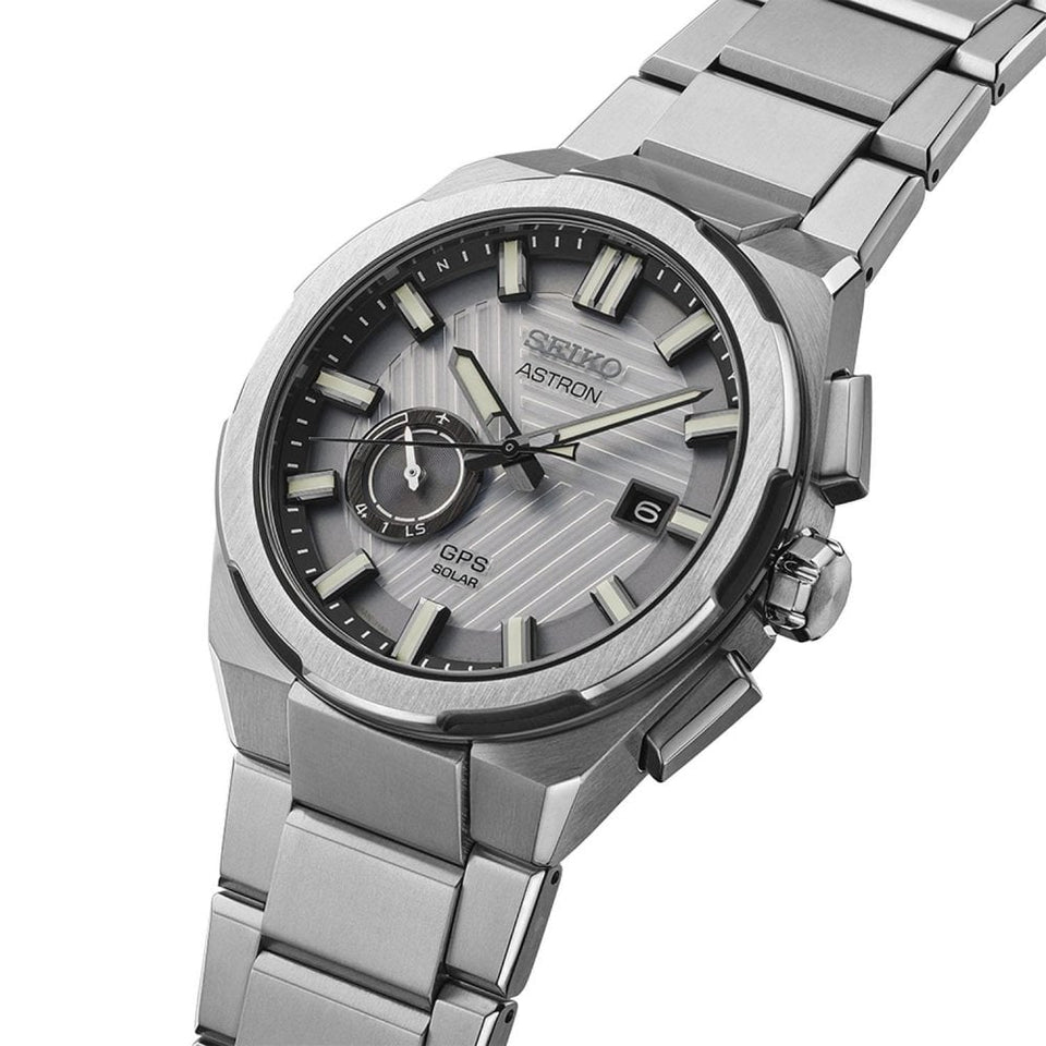 Seiko Astron Men's GPS Solar Silvertone 'Earth' Limited Edition Watch (XXXX/1500)