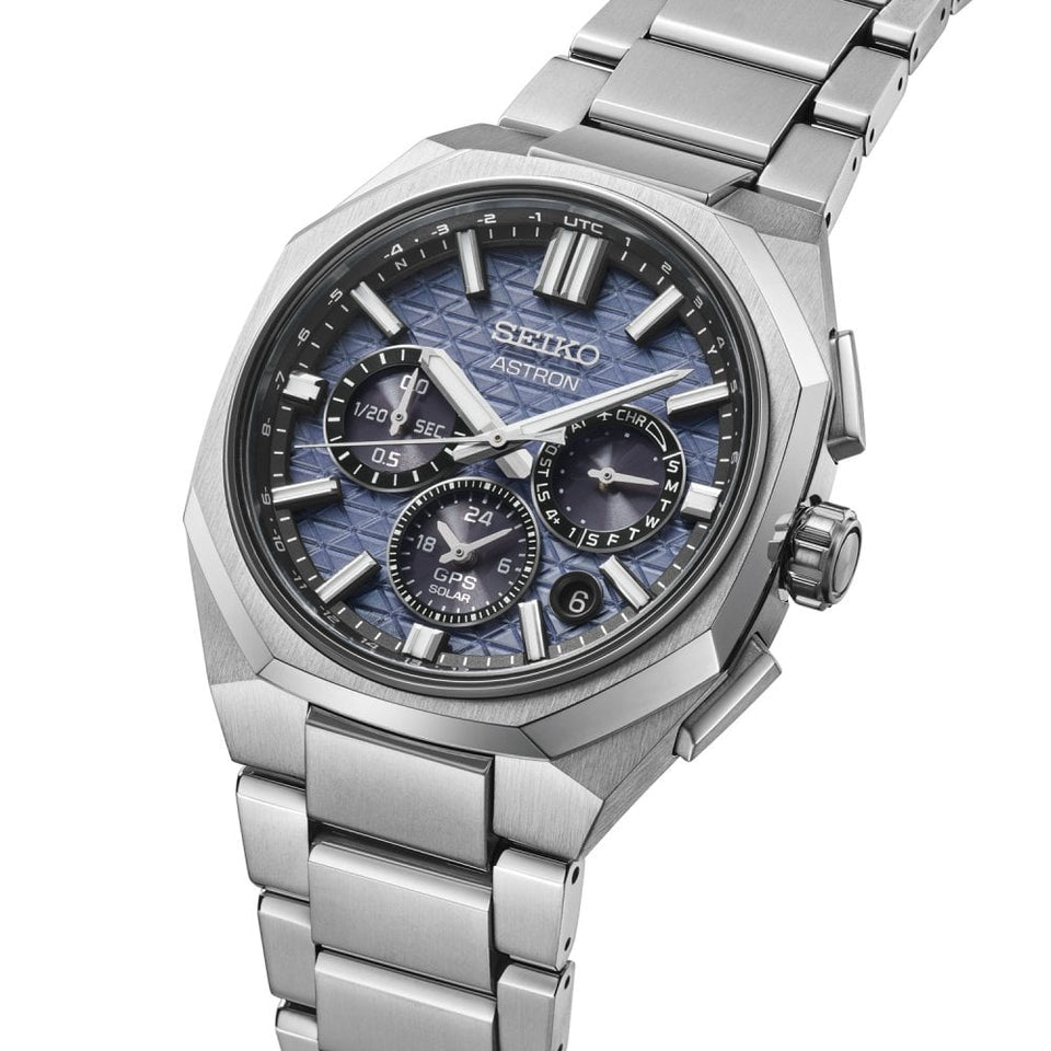 Seiko Astron Men's Nebula Grey 'Tesselate' 5X63 Bracelet Watch