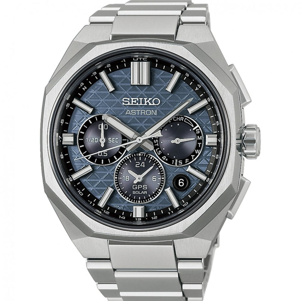 Seiko Astron Men's Nebula Grey 'Tesselate' 5X63 Bracelet Watch