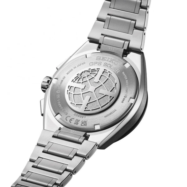 Seiko Astron Slate Blue Dual-Time Chronograph GPS Solar Watch