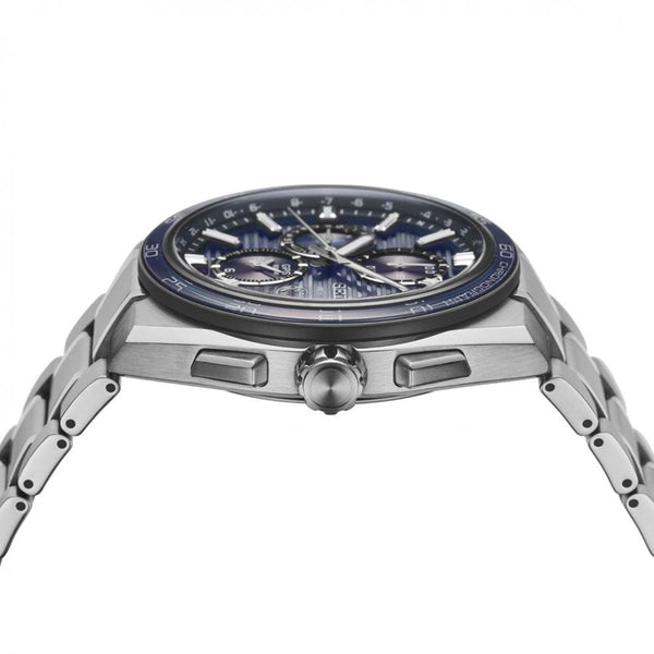 Seiko Astron Slate Blue Dual-Time Chronograph GPS Solar Watch