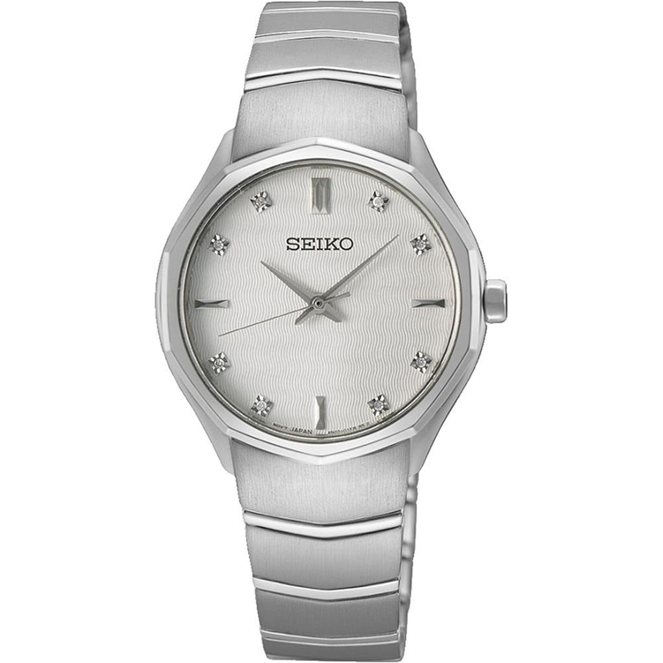 Seiko Ladies Caprice Diamond White Dial Bracelet Watch