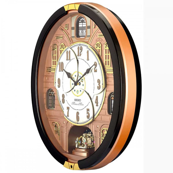 Seiko Melodies In Motion Westminster Metallic Dark Brown Wall Clock