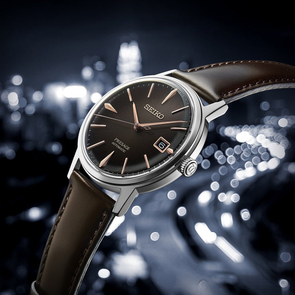 Seiko Presage Cocktail Time 'The Irish Coffee' 39.5mm Men's Automatic Watch