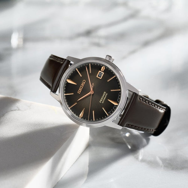 Seiko Presage Cocktail Time 'The Irish Coffee' 39.5mm Men's Automatic Watch