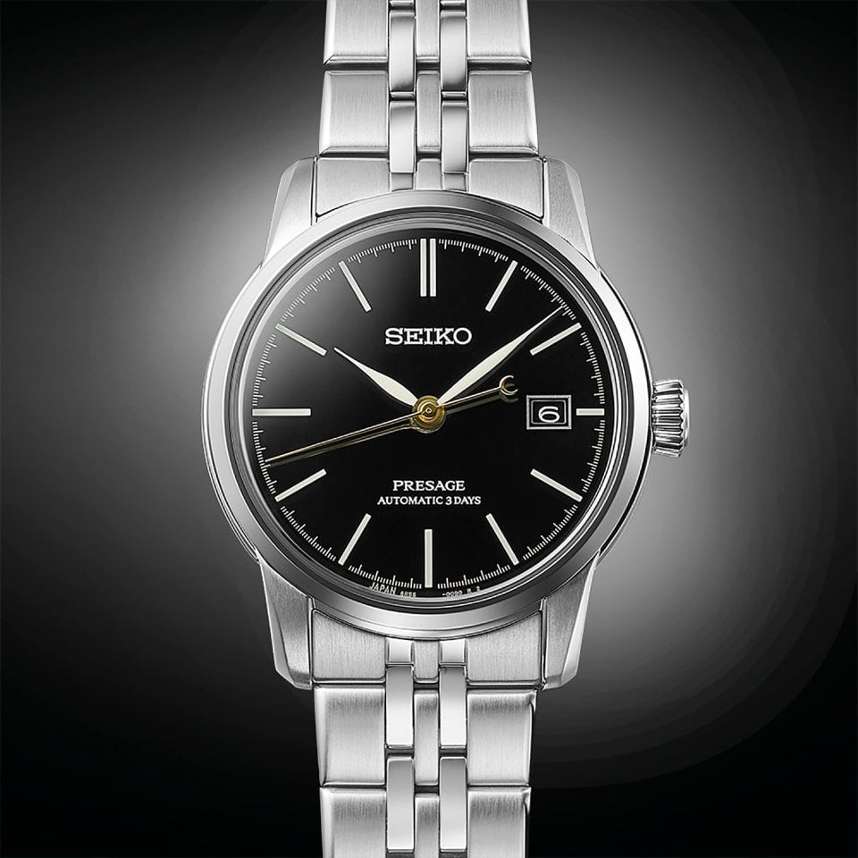 Seiko Presage Craftsmanship Series  'Deep Black' Urushi Lacquer 40.2mm Watch