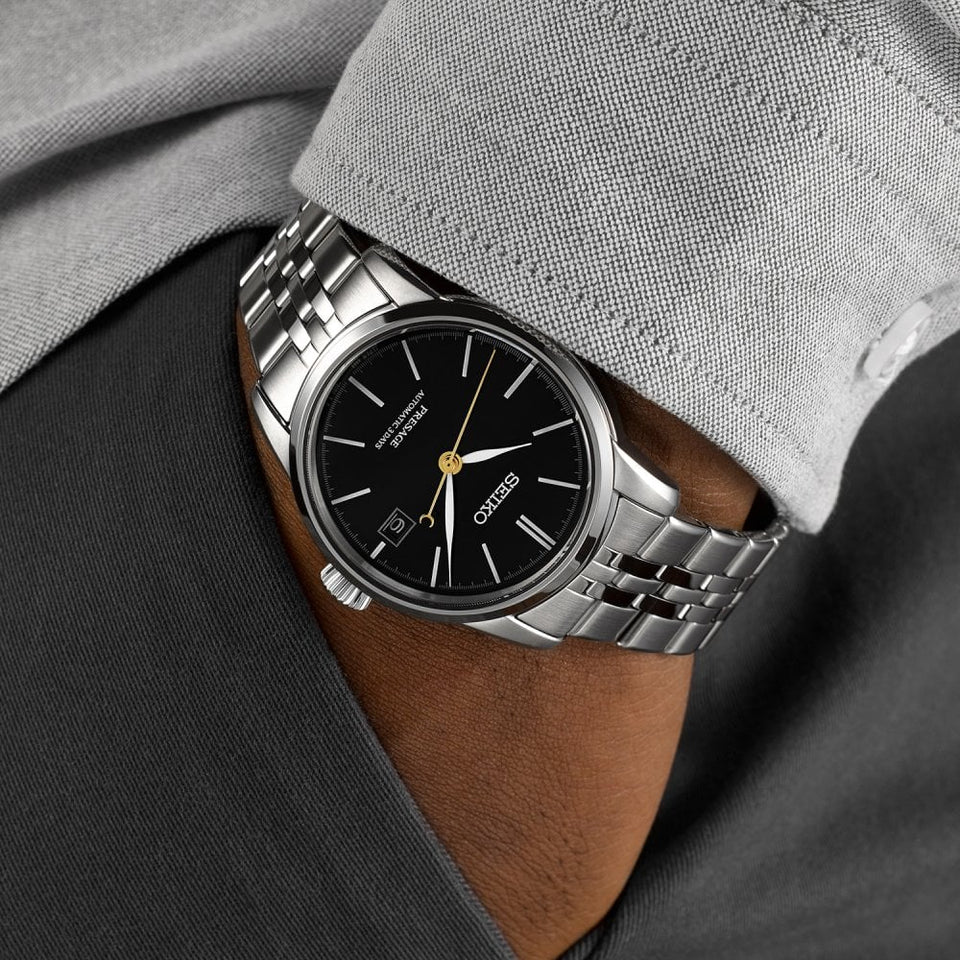 Seiko Presage Craftsmanship Series  'Deep Black' Urushi Lacquer 40.2mm Watch