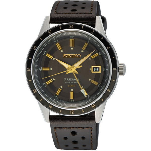 Seiko Presage ‘Fume‘ Style 60s Road Trip GMT Watch