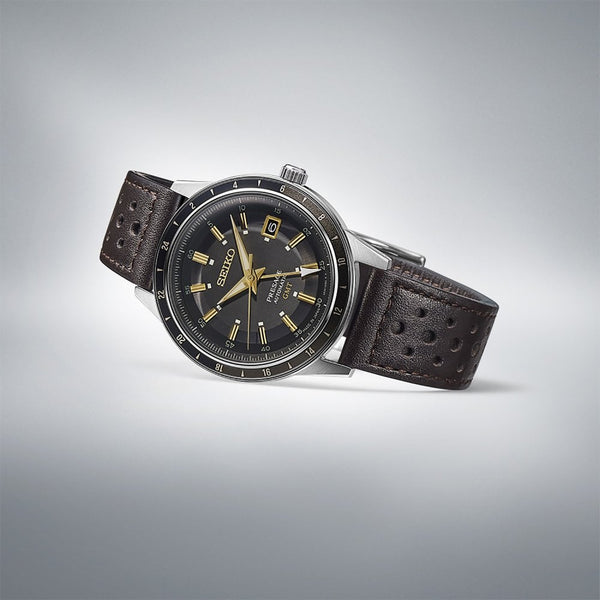 Seiko Presage ‘Fume‘ Style 60s Road Trip GMT Watch