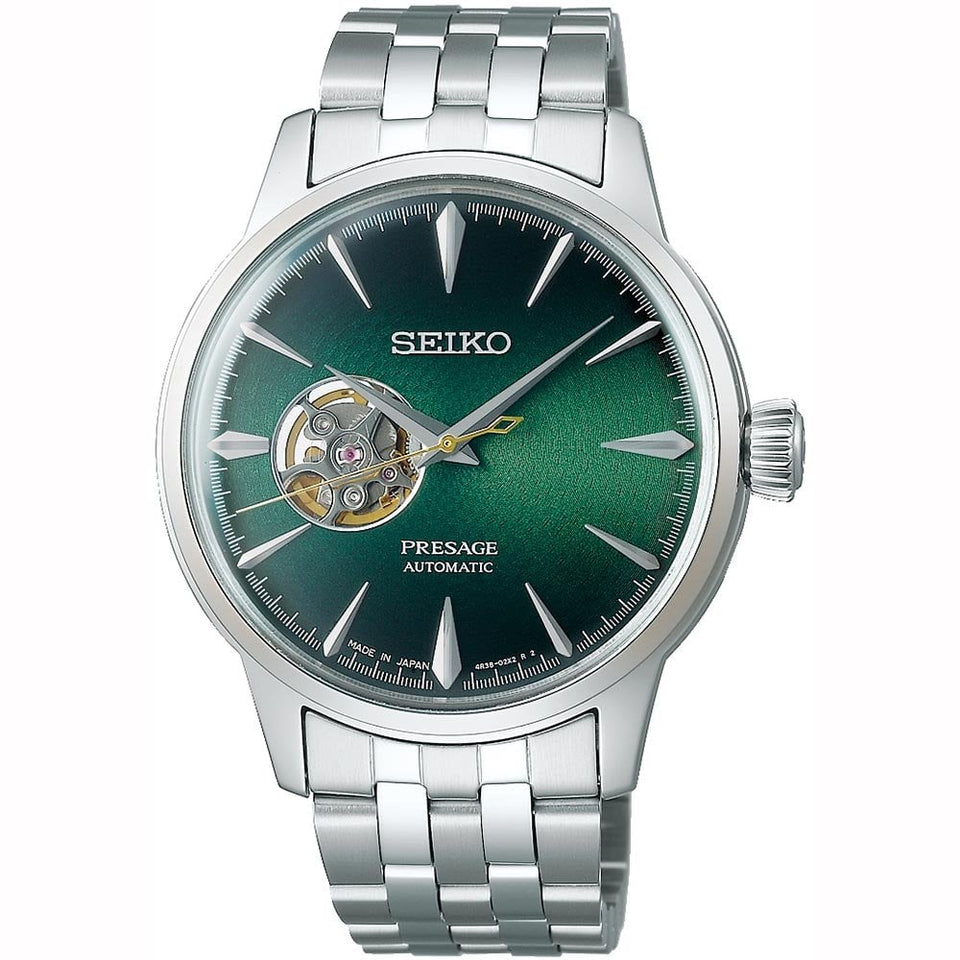 Seiko Presage Gent's Cocktail Time 'The Grasshopper' Open Heart Watch
