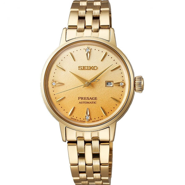Seiko Presage Ladies 'Eggnog' Diamond Set Cocktail Time Watch