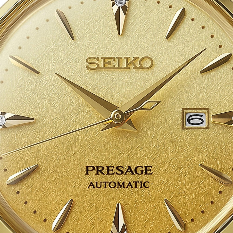 Seiko Presage Ladies 'Eggnog' Diamond Set Cocktail Time Watch