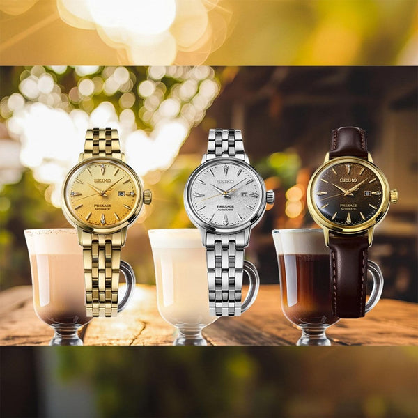 Seiko Presage Ladies 'Hot Buttered Rum' Cocktail Time Watch