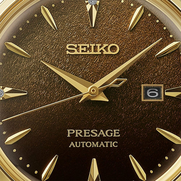 Seiko Presage Ladies 'Jamaican Coffee' Diamond Set Cocktail Time Watch