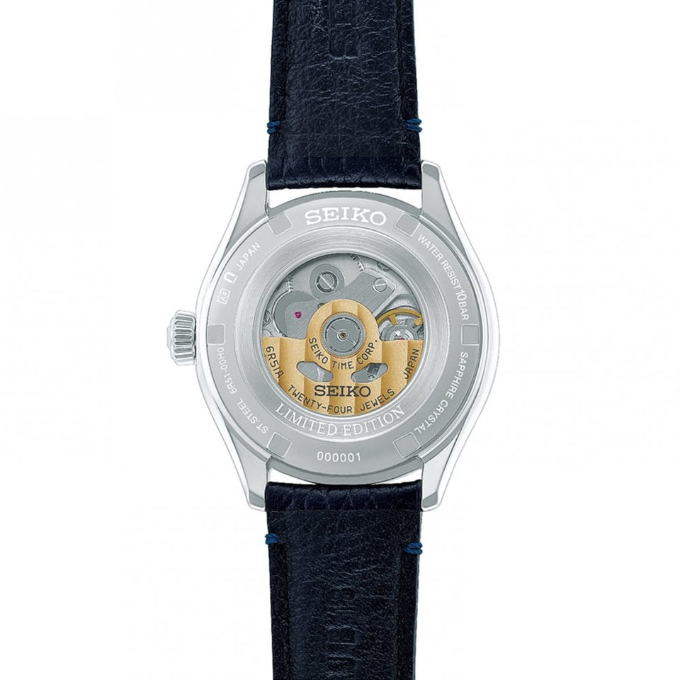 Seiko Presage Limited Edition 145th Anniversary Classic Shiro-Neri Leather Strap Watch