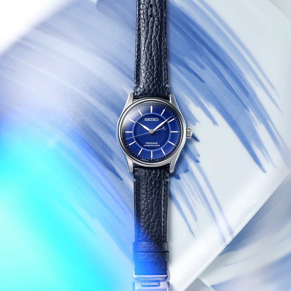 Seiko Presage Limited Edition 145th Anniversary 'Craftsmanship' Ruri Blue Leather Watch