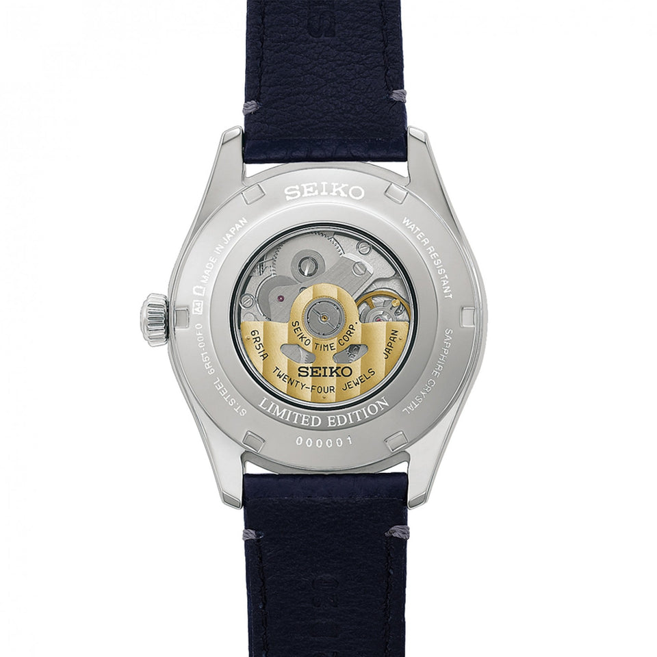 Seiko Presage Limited Edition 145th Anniversary 'Craftsmanship' Ruri Blue Leather Watch