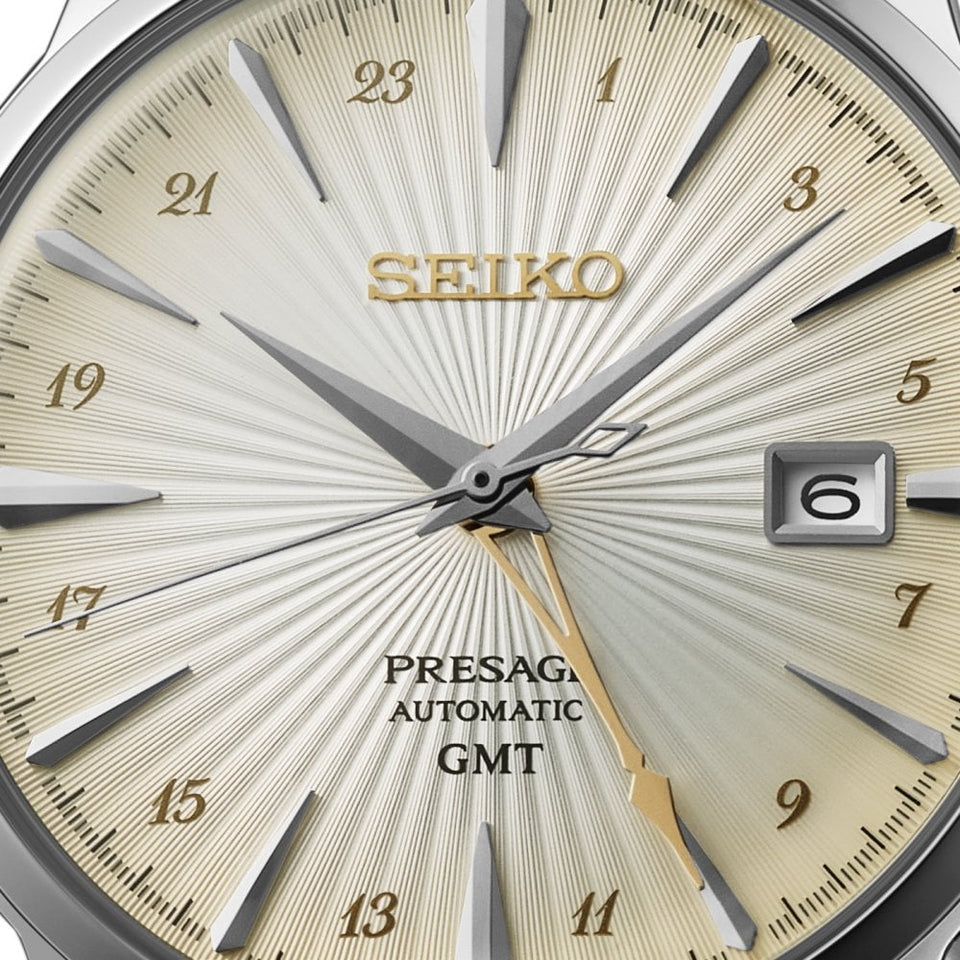 Seiko Presage Men's 'Acacia' Cocktail Time Automatic GMT Watch