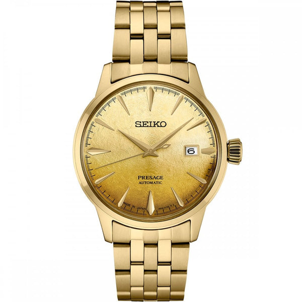 Seiko Presage Men's 'Beer Julep' Cocktail Time Gold PVD Automatic Watch
