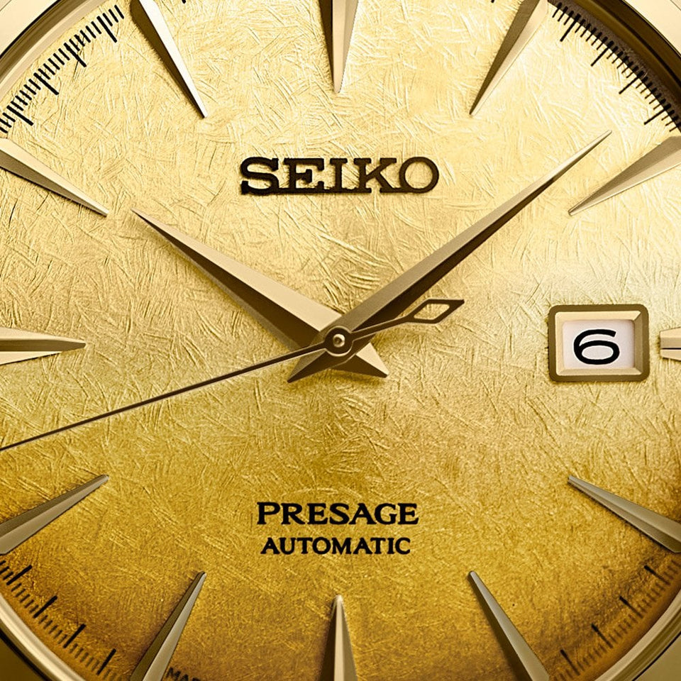 Seiko Presage Men's 'Beer Julep' Cocktail Time Gold PVD Automatic Watch