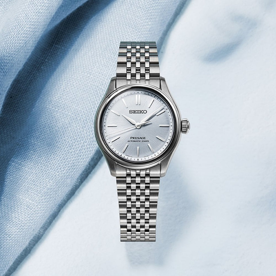 Seiko Presage Men's Classic 'Aijiro' Light Indigo Dial Automatic Watch
