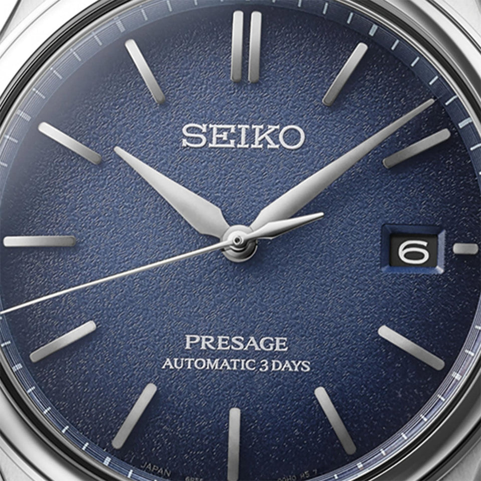 Seiko Presage Men's Classic in ‘Ai-iro’ Japan Blue Bracelet Watch