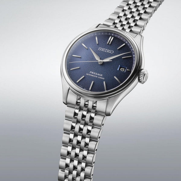 Seiko Presage Men's Classic in ‘Ai-iro’ Japan Blue Bracelet Watch