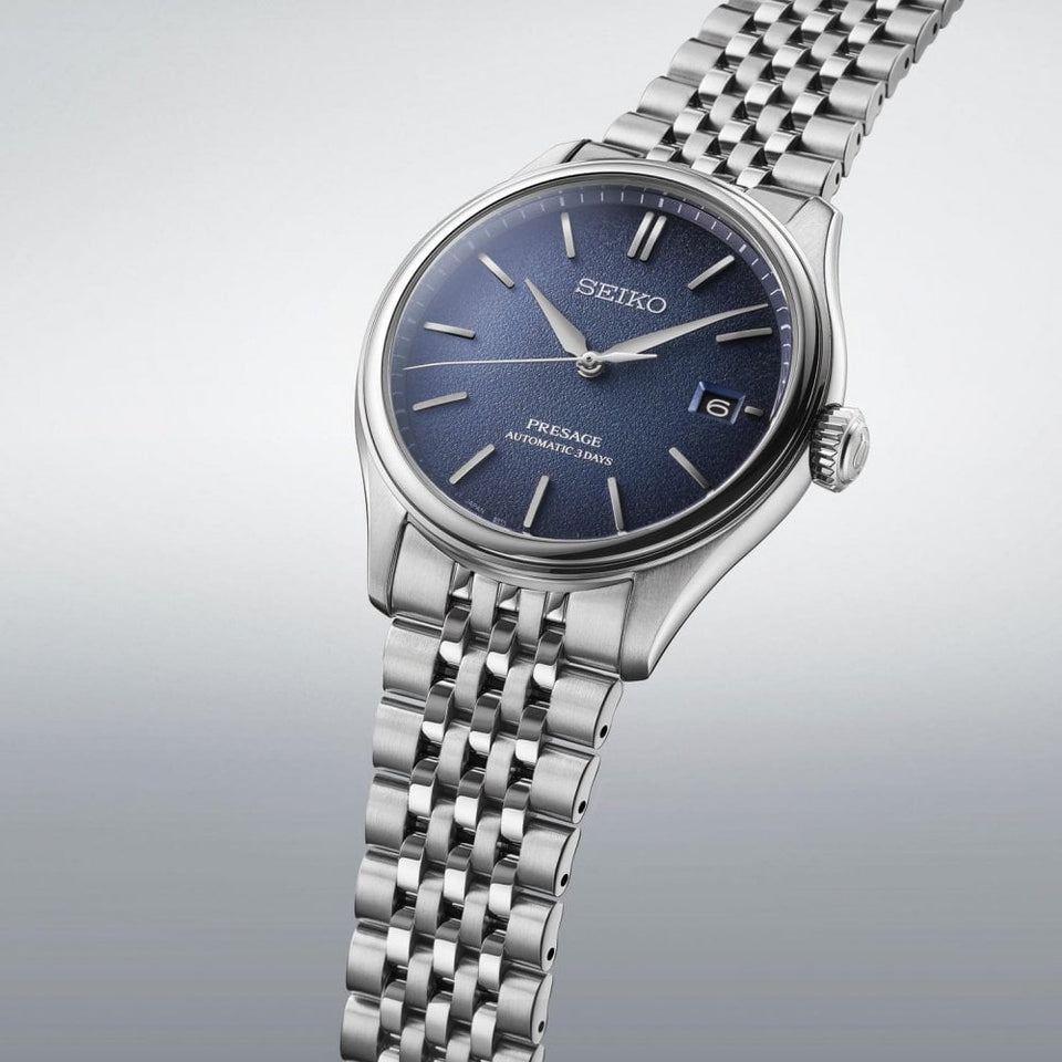 Seiko Presage Men's Classic in ‘Ai-iro’ Japan Blue Bracelet Watch