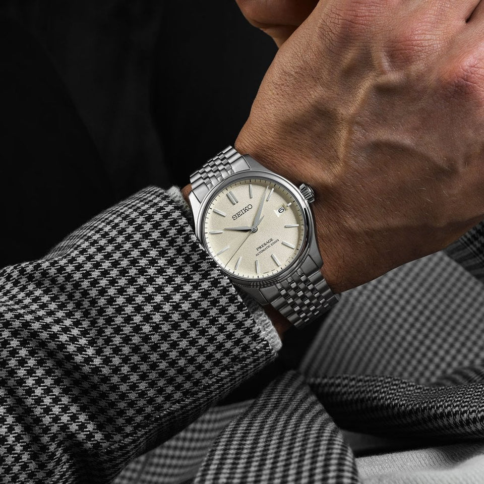 Seiko Presage Men's Classic Series 40mm ‘Shiro-iro’ Watch